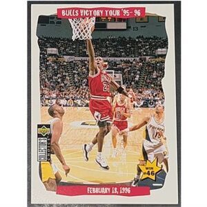 1996-97 MICHAEL JORDAN BULLS VICTORY TOUR CARD